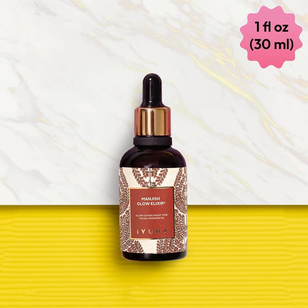 Manjish Glow Elixir - Ayurvedic Night-Time Face Oil - 30 ml
