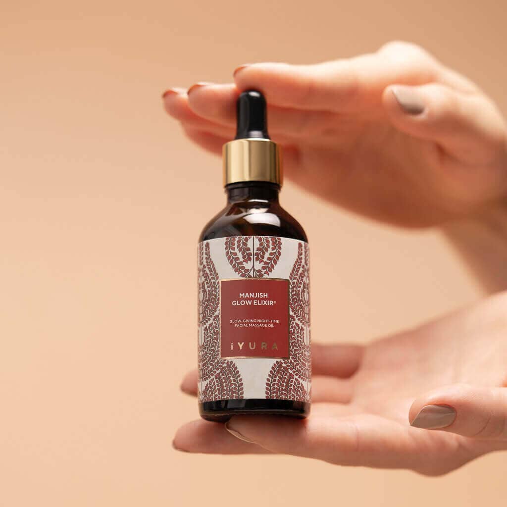 Manjish Glow Elixir : Ayurvedic Night-Time Face Oil - Natural Moisturizer for Healthy Skin