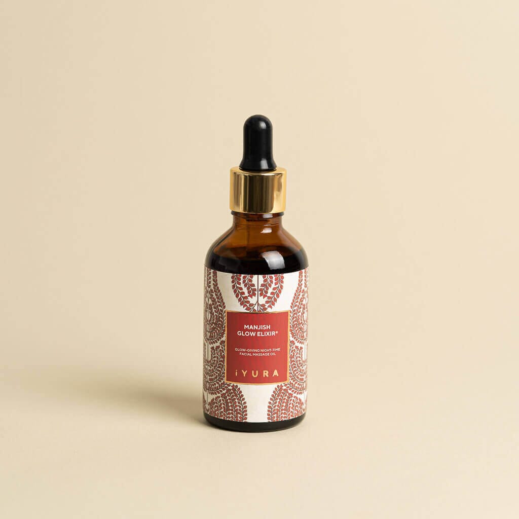 Manjish Glow Elixir : Ayurvedic Night-Time Face Oil - Natural Moisturizer for Healthy Skin