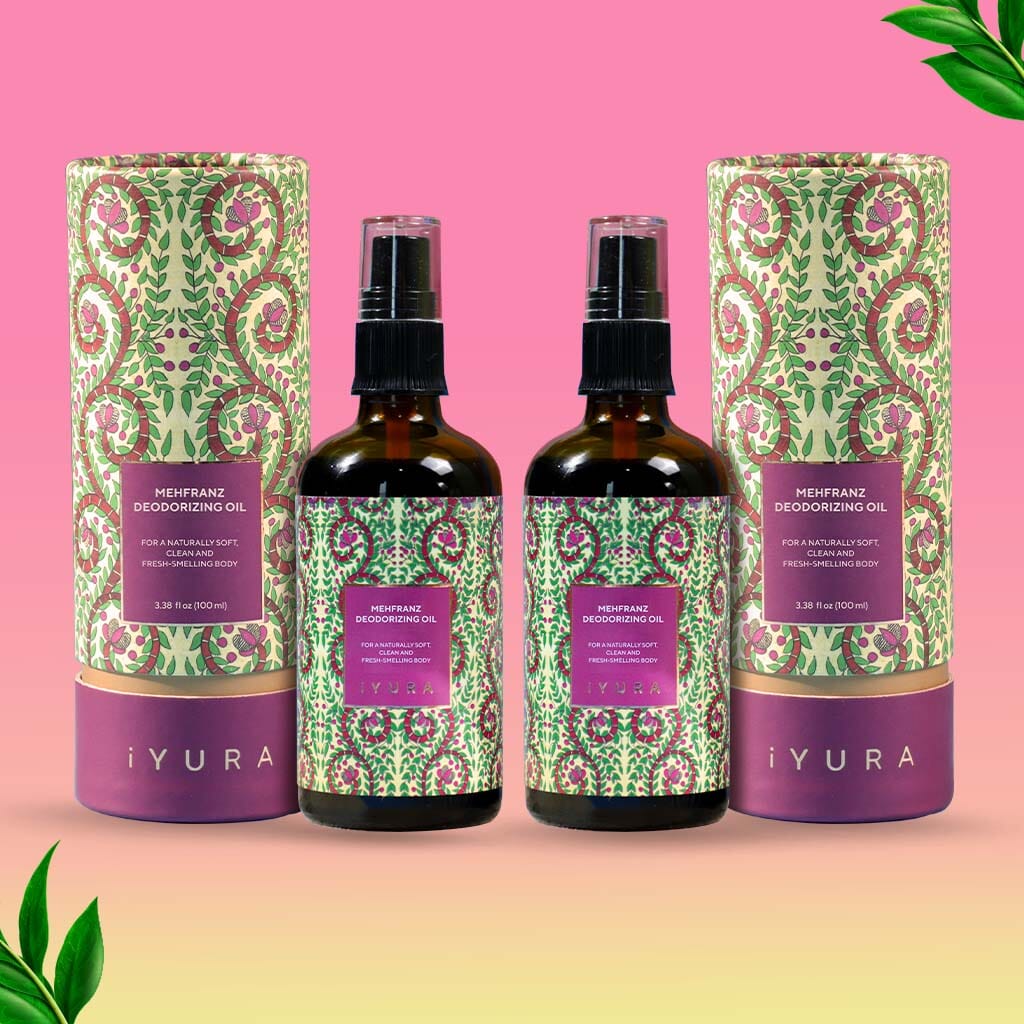 Mehfranz Deodorizing Oil - For A Naturally Soft, Clean and Fresh-Smelling Body - Pack of 2