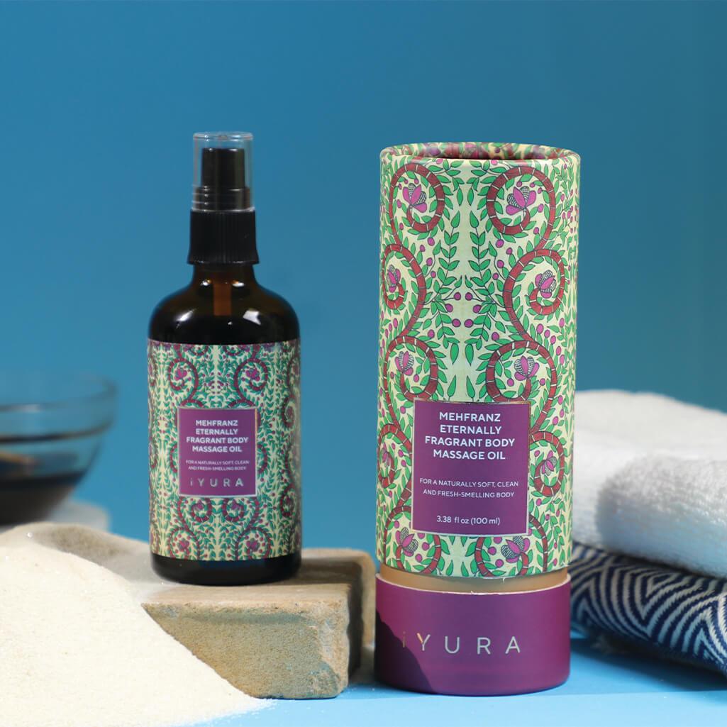 Mehfranz Eternally Fragrant Body Massage Oil - Natural Fragrance Body Oil - Scented Body Oil With Cardamom and Cinnamon