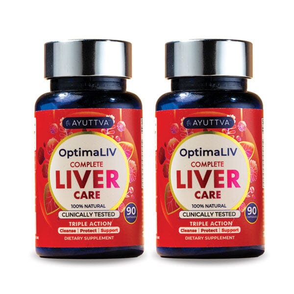 OptimaLIV | Clinically Tested, Triple-Action Ayurvedic Liver Function Supplement | Pack of 2
