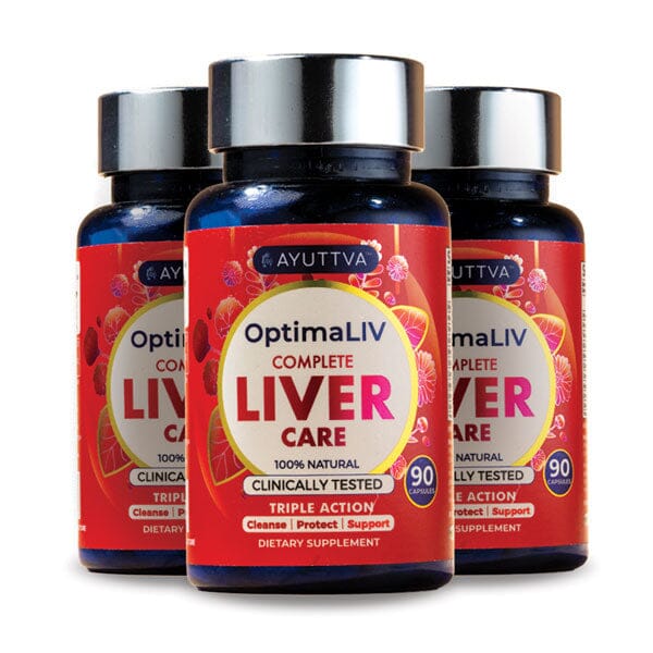 OptimaLIV: A Clinically Tested, Triple-Action Ayurvedic Liver Function Supplement | Pack of 3