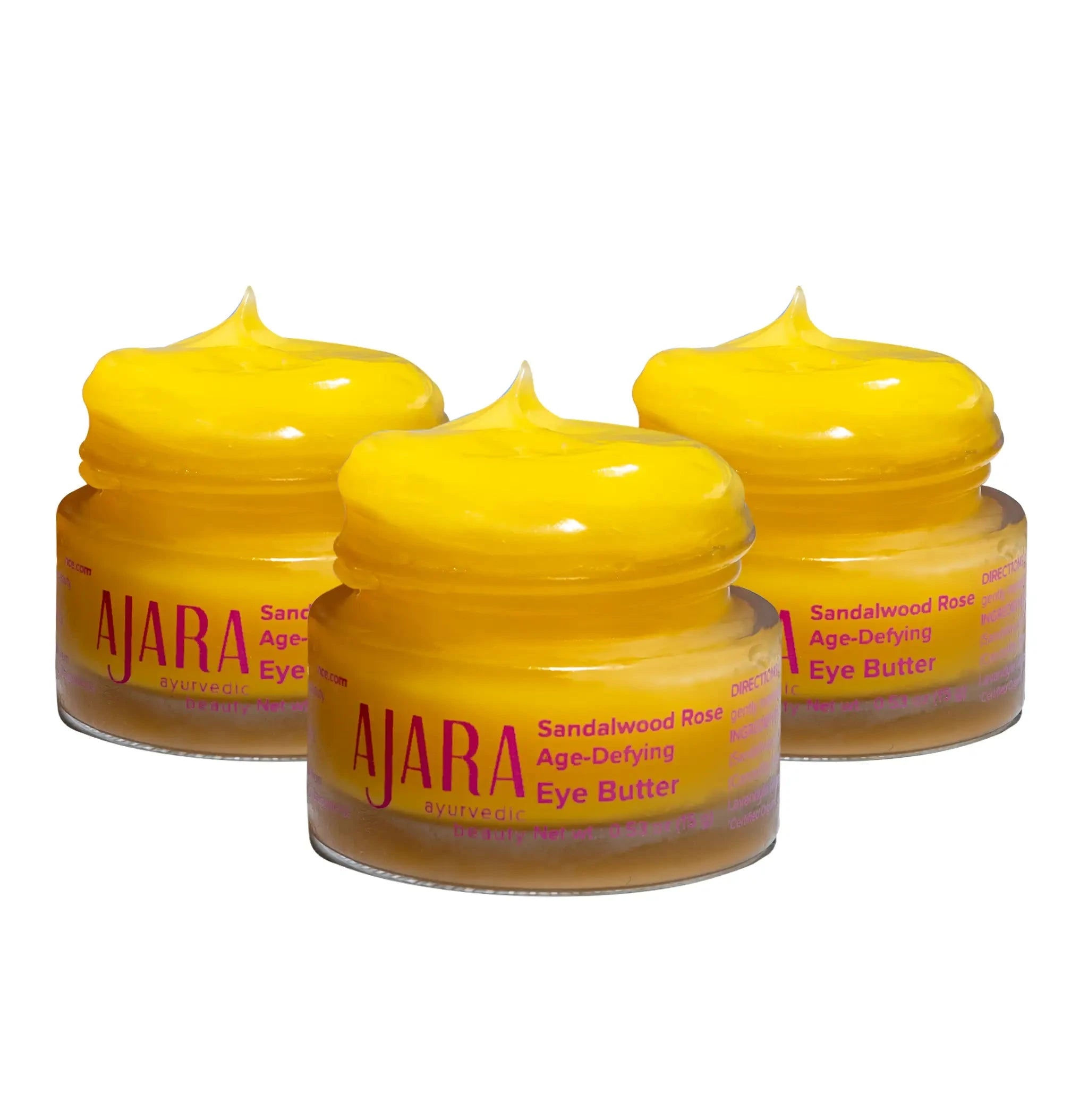 Sandalwood Rose Age Defying Eye Butter - Along With Ghee, Sandalwood and Other Natural Ingredients - Pack of 3