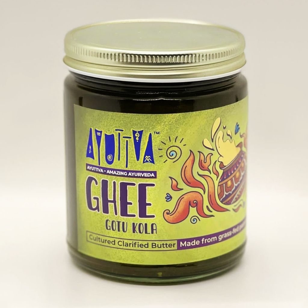 Pure Organic Ghee - Gotu Kola-Infused - A2 Grass-Fed Cow Ghee
