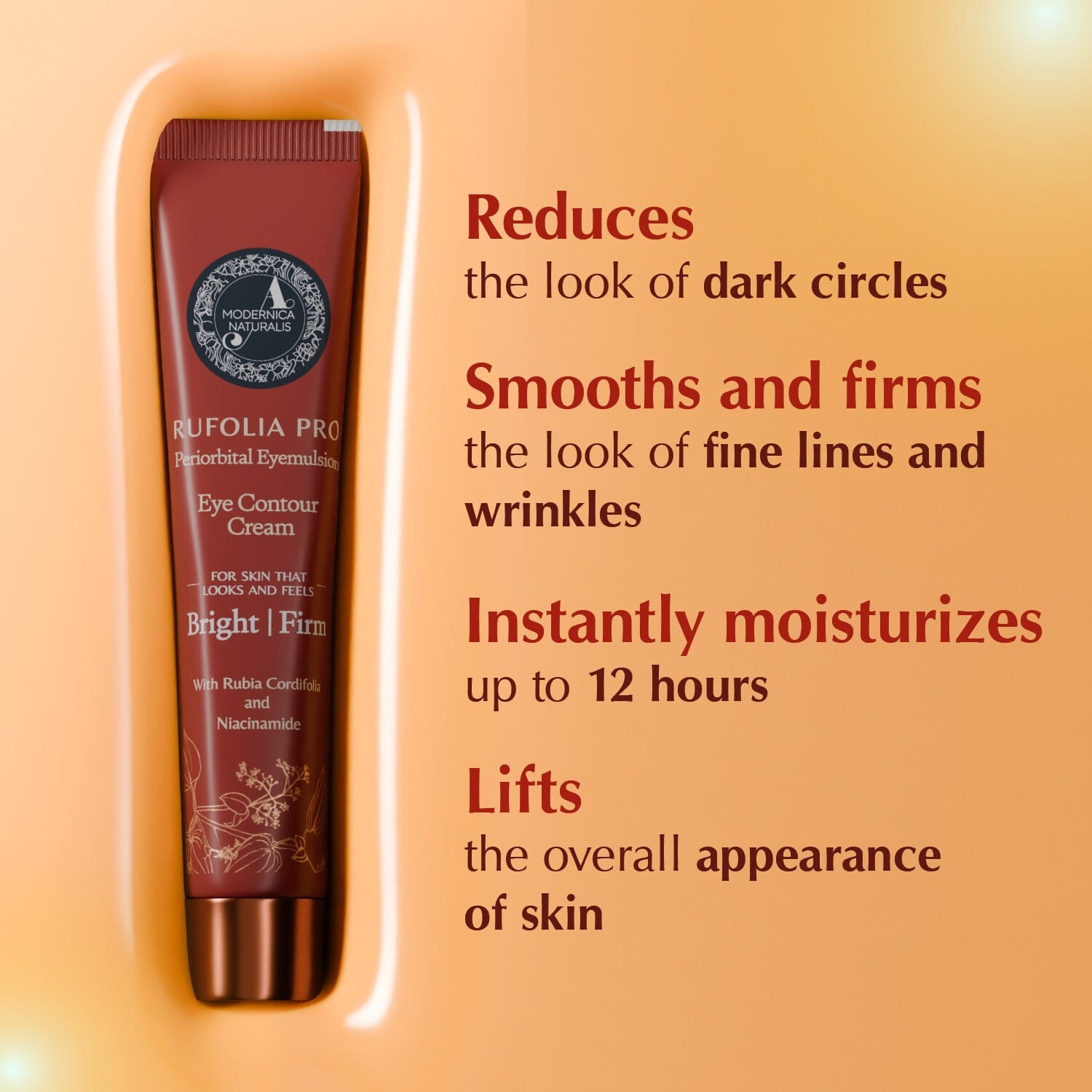 Rufolia Pro Periorbital Eyemulsion - Brightens, Firms and moisturizes Under-Eyes | Eye Contour Cream