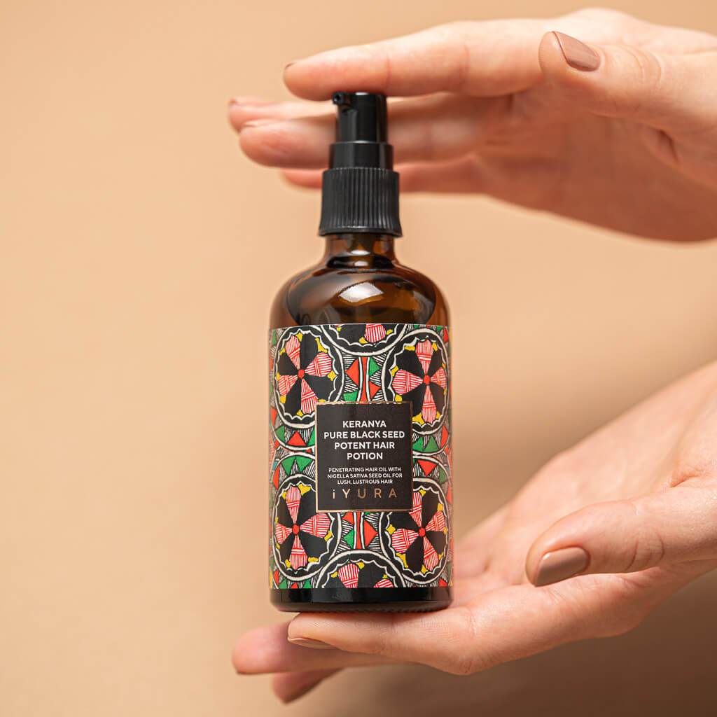 iYURA Keranya Pure Black Seed Potent Hair Potion - Award-Winning Hair Treatment