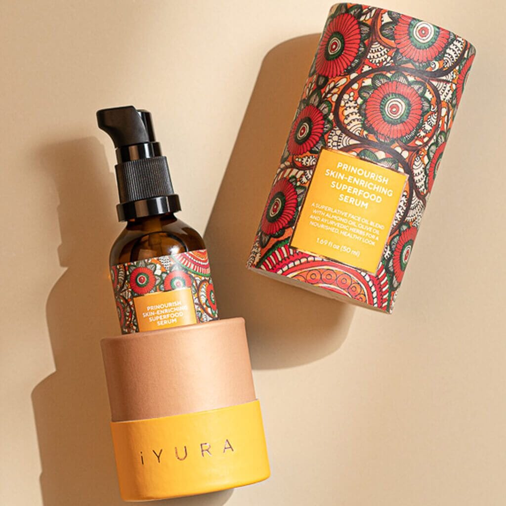 Prinourish Skin-Enriching Superfood Serum | With Almond Oil, Olive Oil, Turmeric, Mango and More Ayurvedic Herbs