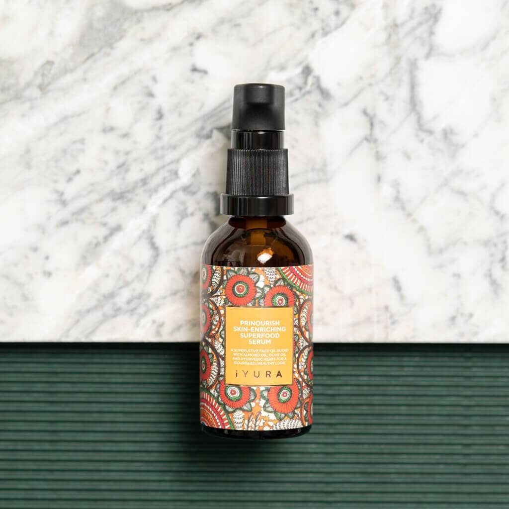 Prinourish Skin-Enriching Superfood Serum | With Almond Oil, Olive Oil, Turmeric, Mango and More Ayurvedic Herbs