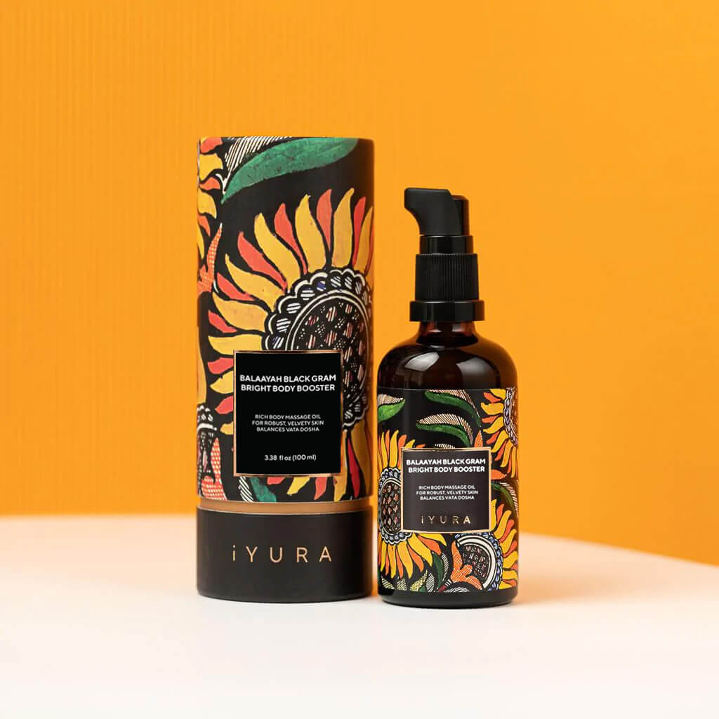 Balaayah Black Gram Bright Body Booster - With Sweet & Citrusy Aroma of Jasmine, Cardamom, Orange and Lemongrass
