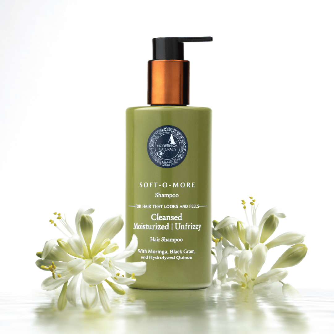 Soft-O-More Shampoo – Cleanses, Moisturizes, Unfrizzes the look of Dry, Dull, Damaged or Aging Hair – Ultra-Hydrating Formula with Moringa, Gotu Kola and Black Gram – Best Shampoo For Damaged, Frizzy Hair