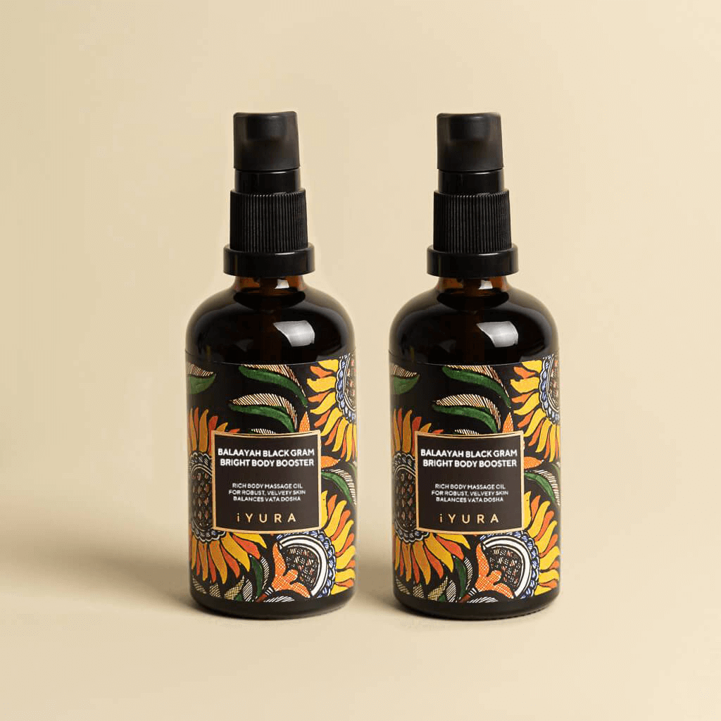 Balaayah Black Gram Bright Body Booster - With Sweet & Citrusy Aroma of Jasmine, Cardamom, Orange and Lemongrass - Pack of 2