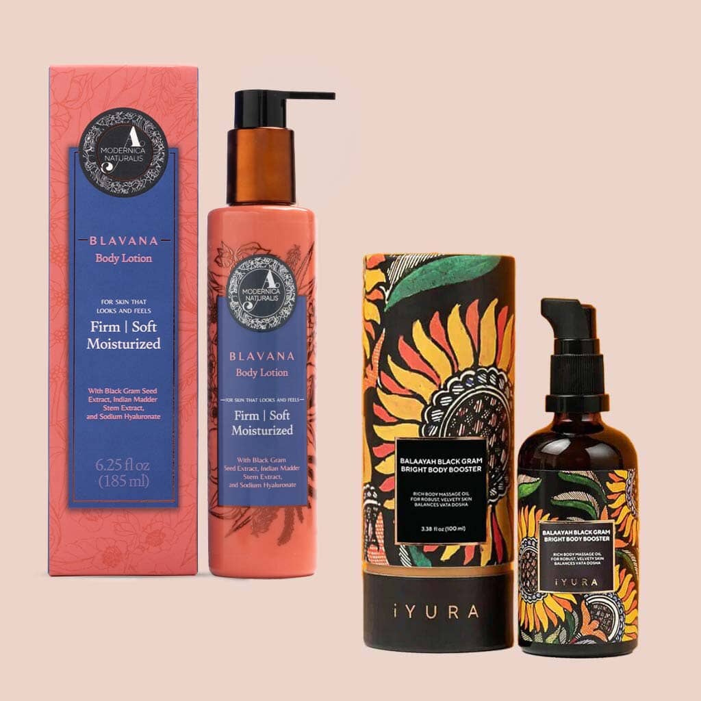 Black Gram Body Bundle - Best Moisturizers for Dry, Saggy, Crepey, Mature Skin on the Arms and Legs