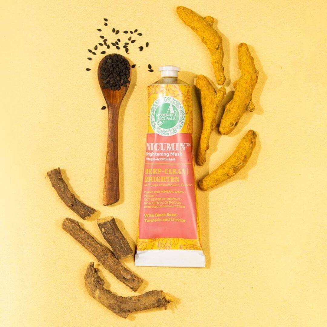 Nicumin Brightening and Even Toning Face Mask - With Black Seed, Turmeric and Licorice