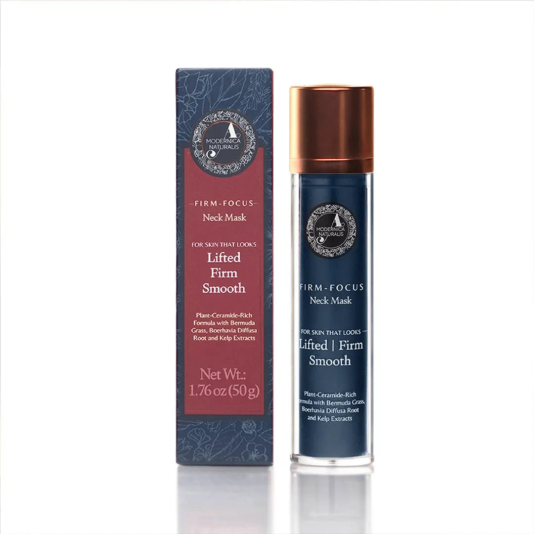 Firm-Focus Neck Mask - Lifts, Firms, Smooths the look of Loose, Saggy Skin on the Neck, Jaw, Chin & Upper Chest - Focused Neck Firming Action with Phyto-Ceramides and Water Lily - Best Firming Neck Mask