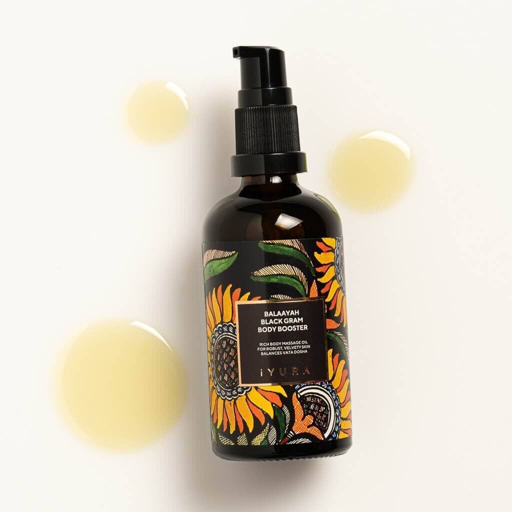 Balaayah Black Gram Body Booster: Body Massage Oil for Dry, Aging Skin - In 7 Different Indulging Aromas!