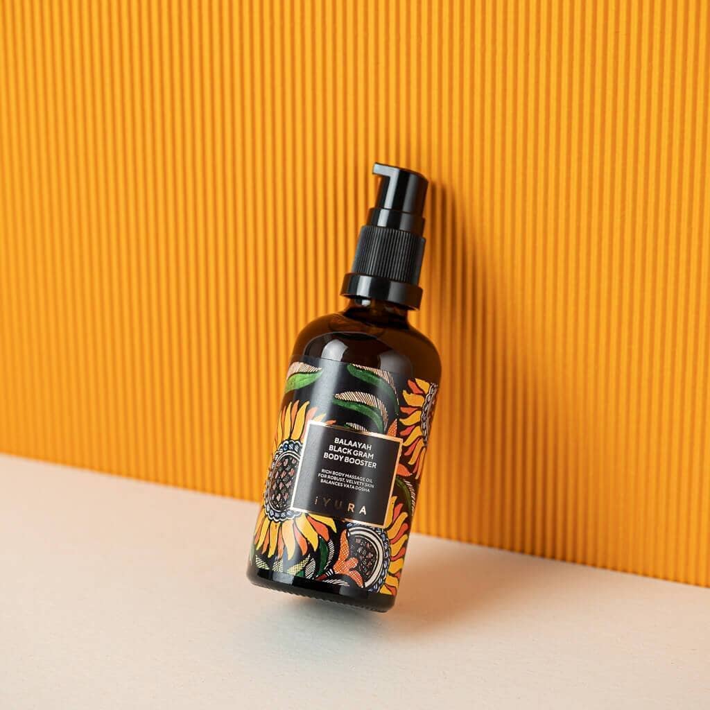 Balaayah Black Gram Body Booster: Body Massage Oil for Dry, Aging Skin - In 7 Different Indulging Aromas!