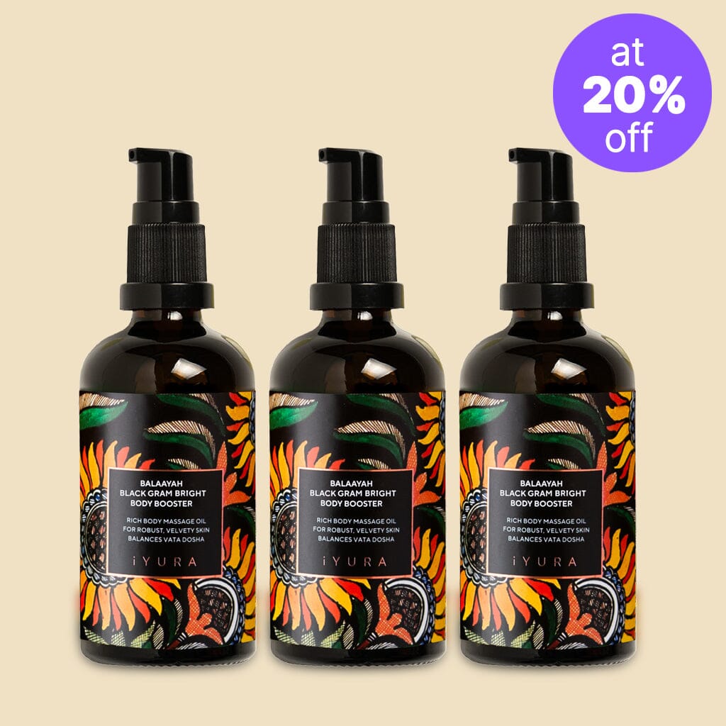 Balaayah Black Gram Bright Body Booster | With Sweet & Citrusy Aroma of Jasmine, Cardamom, Orange and Lemongrass