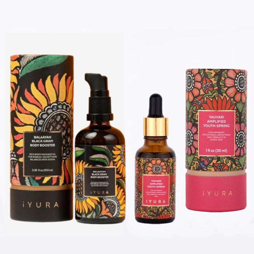 Black Gram Face & Body Duo - Best Moisturizers for Dry Skin, Aging Skin and Mature Skin; Natural Skincare for Glowing Skin
