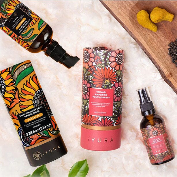 Black Gram Face & Body Duo With Sunshine Blend - Best Ayurvedic Moisturizers for Dry Skin