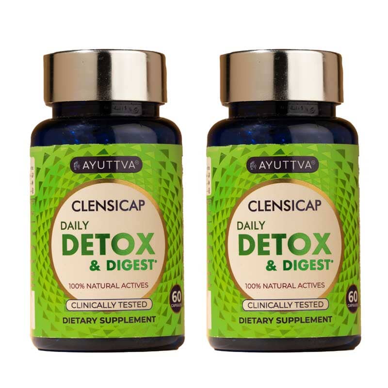 Clensicap - Detox Supplement for Improved Strength, Stamina, Sleep & Digestion - Pack of 2