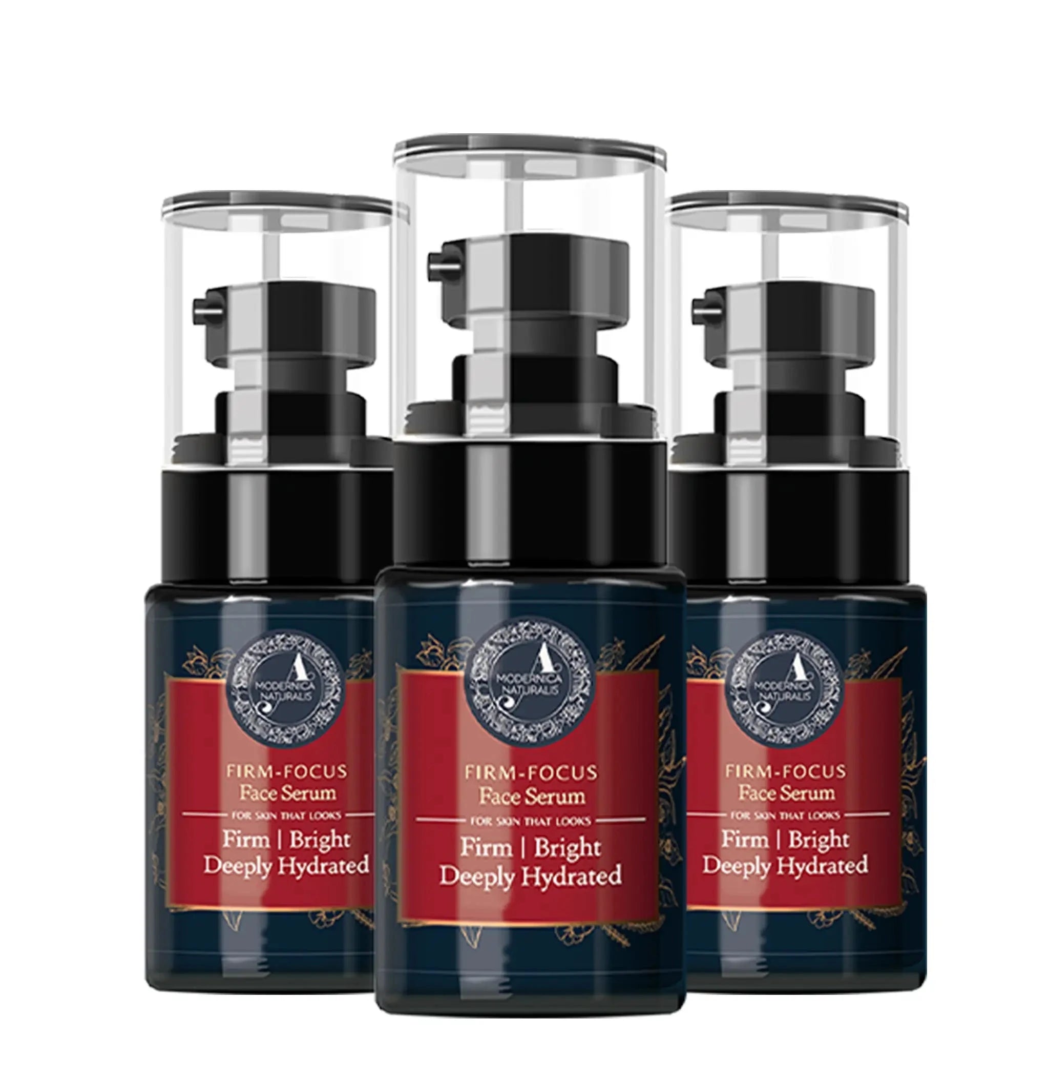 Firm-Focus Face Serum - Firms, Brightens & Hydrates Aging, Crepey Skin - Focused-Firming Formula with Cotton Tree, Zebrawood, Strawberry Begonia - The Best Face Serum for Loose, Saggy Facial Skin - Pack of 3
